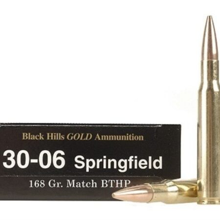 Black Hills 30-06 Springfield 168 Gr. Hornady Match Hollow Point Boat Tail- Box of 20