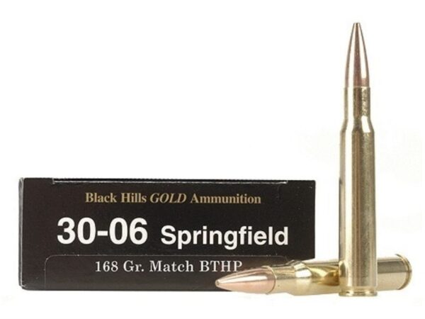 Black Hills 30-06 Springfield 168 Gr. Hornady Match Hollow Point Boat Tail- Box of 20