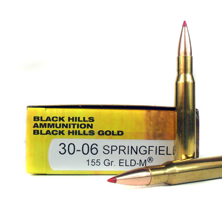 Black Hills Gold .30-06 Springfield 155 Gr. Hornady ELD-M- Box of 20