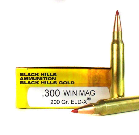 Black Hills Gold .300 Winchester Magnum 200 Gr. Hornady ELD-X- Box of 20