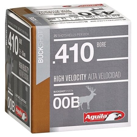 Aguila High Velocity .410 Bore 2-1/2" 1/2 oz 00 Buckshot- Box of 25