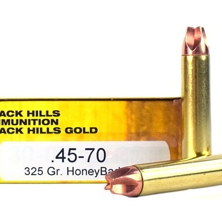 Black Hills .45-70 Government 325 Gr. Solid Copper HoneyBadger- Lead-Free- Box of 20