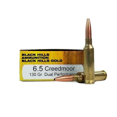 Black Hills 6.5 Creedmoor 130 Gr. Solid Copper Dual Performance Hollow Point- Box of 20