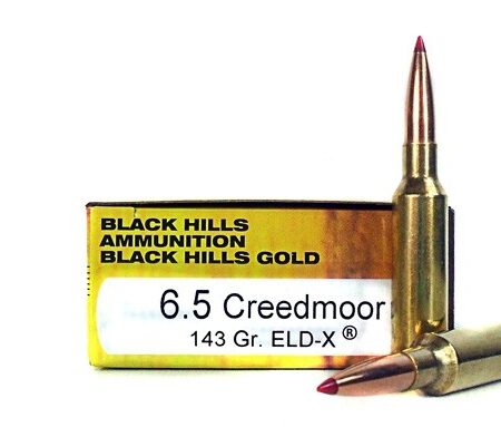 Black Hills Gold 6.5 Creedmoor 143 Gr. Hornady ELD-X- Box of 20