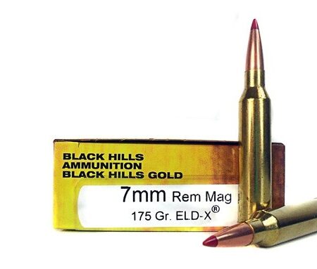 Black Hills Gold 7mm Remington Magnum 175 Gr. Hornady ELD-X- Box of 20