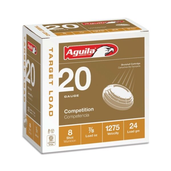 Aguila Competition Target 20 Gauge 2-3/4" 7/8 oz #8 Shot- Box of 25
