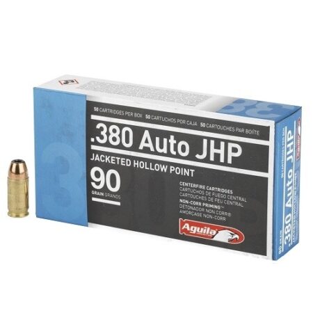 Aguila .380 ACP 90 Gr. Jacketed Hollow Point- Box of 50