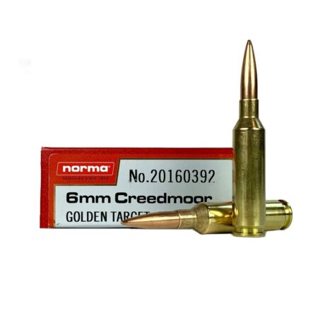 Norma Golden Target Match 6mm Creedmoor 107 Gr. Hollow Point Boat Tail- Box of 20