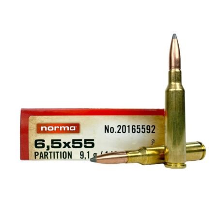 Norma Professional Hunter 6.5x55 Swedish 140 Gr. Nosler Partition- Box of 20