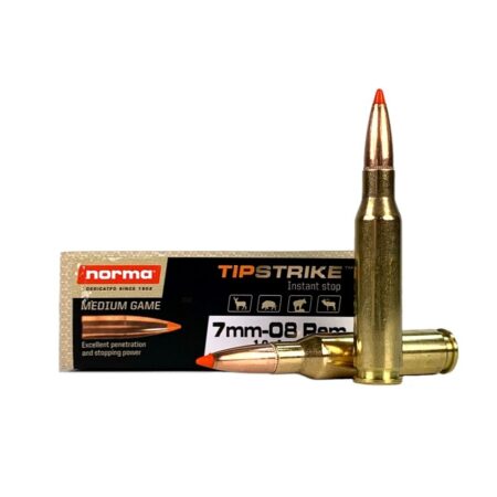 Norma TipStrike 7mm-08 Remington 160 Gr. Polymer Tip Flat Base- Box of 20