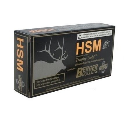 HSM .204 Ruger 35 Gr. Berger Varmint Flat Base Match- Box of 20