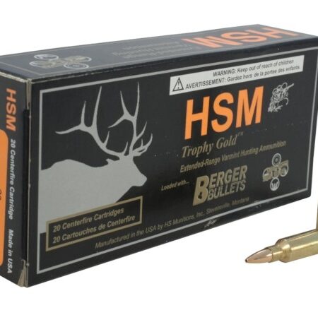 HSM Factory Blemish .204 Ruger 40 Gr. Berger Varmint Boat Tail Match- Remanufactured- Box of 20