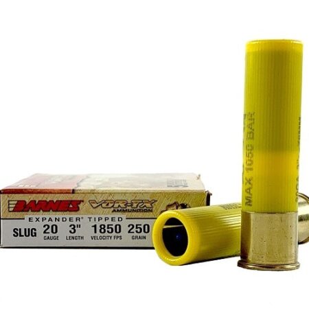 Barnes VOR-TX Expanding 20 Gauge 3" 250 Gr. Polymer Tip Sabot Slug- Box of 5