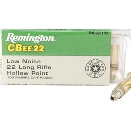 Remington CBEE .22 Long Rifle 33 Gr. Lead Hollow Point- Box of 100