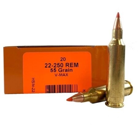 HSM Factory Blemish .22-250 Remington 55 Gr. Hornady V-Max- Box of 20