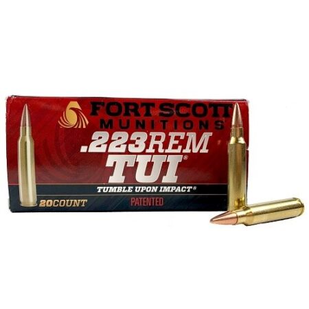 Fort Scott Munitions .223 Remington 55 Gr. TUI Solid Copper Spun- Lead Free- Box of 20