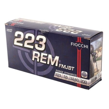 Fiocchi Range Dynamics .223 Remington 55 Gr. Full Metal Jacket- Range Pack of 200