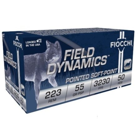 Fiocchi Field Dynamics .223 Remington 55 Gr. Pointed Soft Point- Box of 50