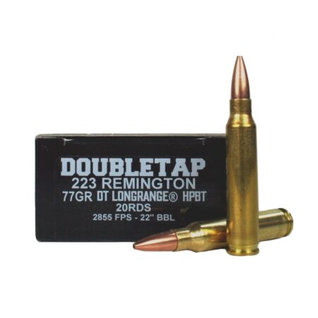 Doubletap .223 Remington 77 Gr. DT Long Range Hollow Point Boat Tail- Box of 20