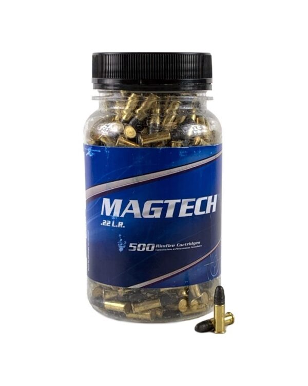 Magtech .22 Long Rifle 40 Gr. Lead Round Nose- Bottle of 500