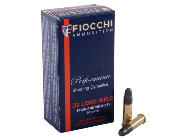 Fiocchi Shooting Dynamics .22 Long Rifle 40 Gr. Lead Round Nose- Box of 50