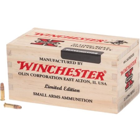 Winchester .22 Long Rifle 36 Gr. Plated Lead Hollow Point- Limited Edition- Wooden Box of 500