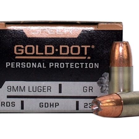 Speer Gold Dot Personal Protection 9mm Luger 124 Gr. Gold Dot Jacketed Hollow Point- Box of 20
