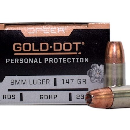 Speer Gold Dot Personal Protection 9mm Luger 147 Gr. Gold Dot Jacketed Hollow Point- Box of 20