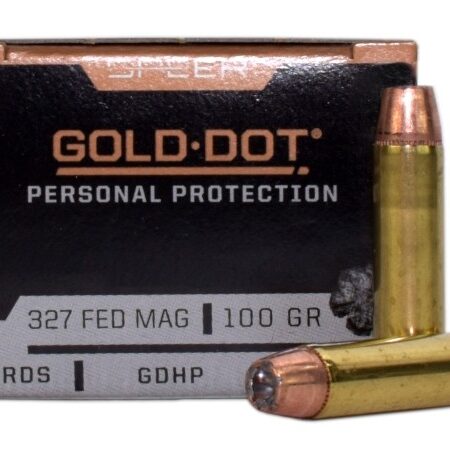 Speer Gold Dot Personal Protection .327 Federal Magnum 100 Gr. Gold Dot Jacketed Hollow Point- Box of 20