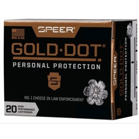 Speer Gold Dot Personal Protection Short Barrel .38 Spl +P 135 Gr Gold Dot Jacketed Hollow Point- Box of 20