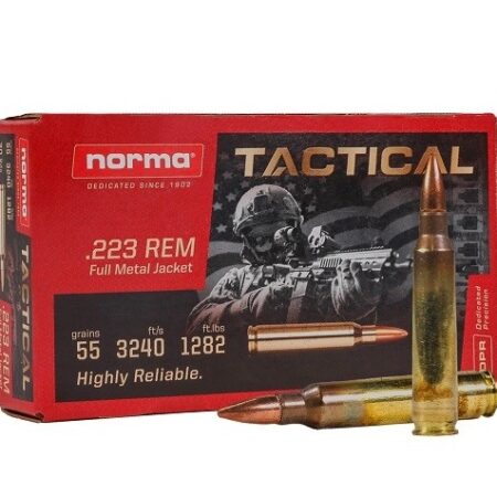 Norma Tactical .223 Remington 55 Gr. Full Metal Jacket- Box of 30