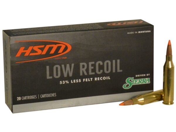 HSM Low Recoil .243 Winchester 85 Gr. Sierra Tipped Spitzer Boat Tail- Box of 20