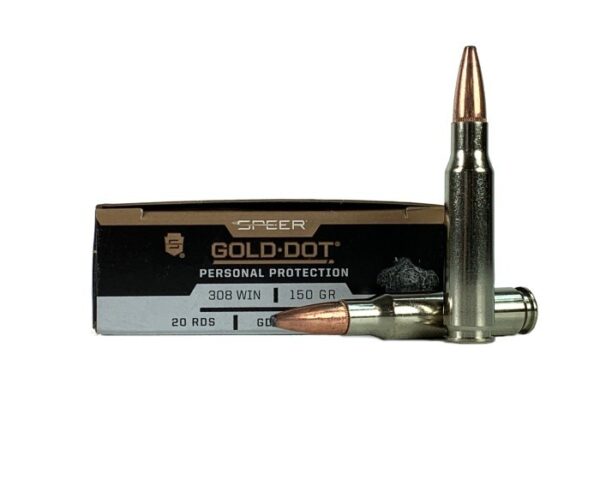 Speer Gold Dot .308 Winchester 150 Gr. Gold Dot Soft Point- Box of 20