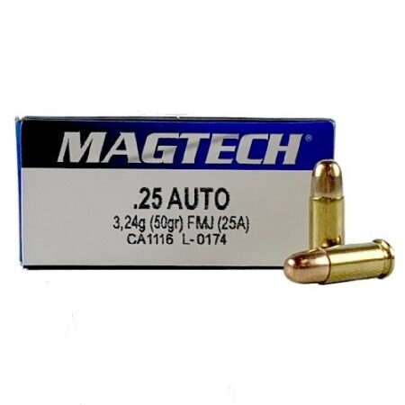 Magtech .25 ACP 50 Gr. Full Metal Jacket- Box of 50