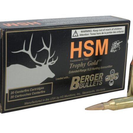 HSM Trophy Gold .260 Remington 140 Gr. Berger Hunting VLD Hollow Point Boat Tail- Box of 20