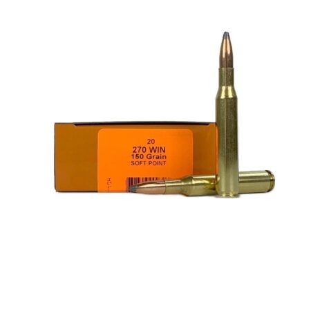 HSM .270 Winchester 150 Gr. Soft Point Boat Tail- Box of 20