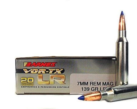 Barnes VOR-TX Long Range 7mm Remington Magnum 139 Gr. Barnes LRX Boat Tail- Lead-Free- Box of 20