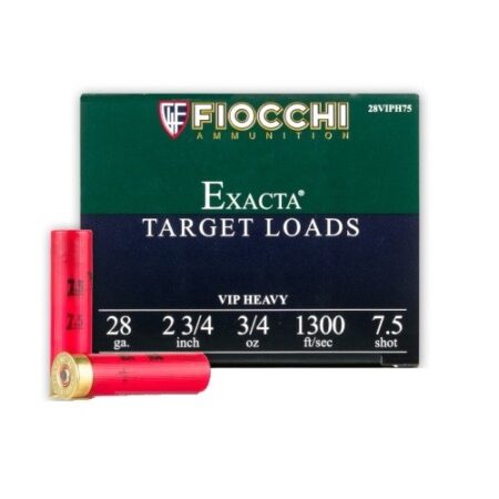 Fiocchi Exacta Target VIP Heavy 28 Gauge 2-3/4" 3/4 oz #8 Shot- Box of 25