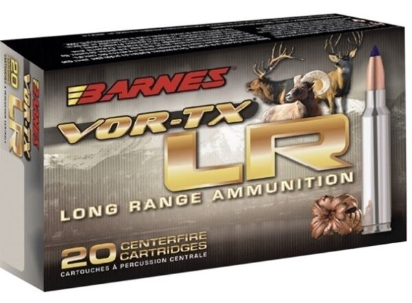 Barnes VOR-TX Long Range .338 Remington Ultra Magnum 250 Gr. Barnes LRX Boat Tail- Lead-Free- Box of 20