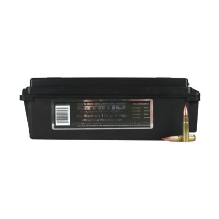 Ammo Incorporated .300 Blackout 110 Gr. V-Max Polymer Tip- Plastic Ammo Can of 200