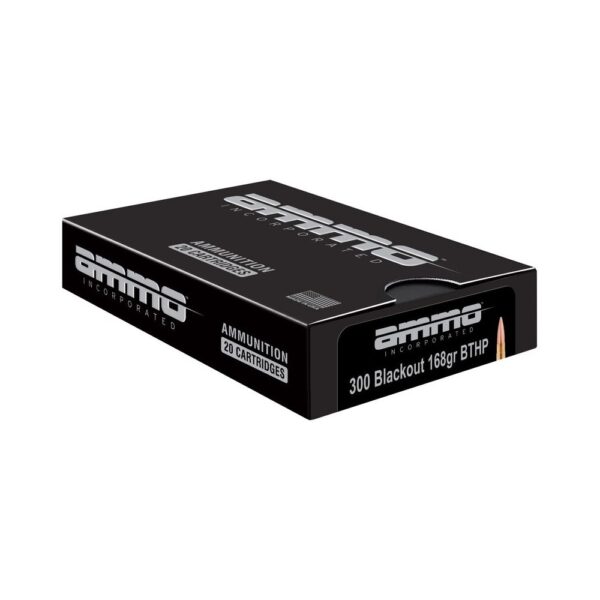 Ammo Incorporated .300 AAC Blackout 168 Gr. Hollow Point Boat Tail- Box of 20