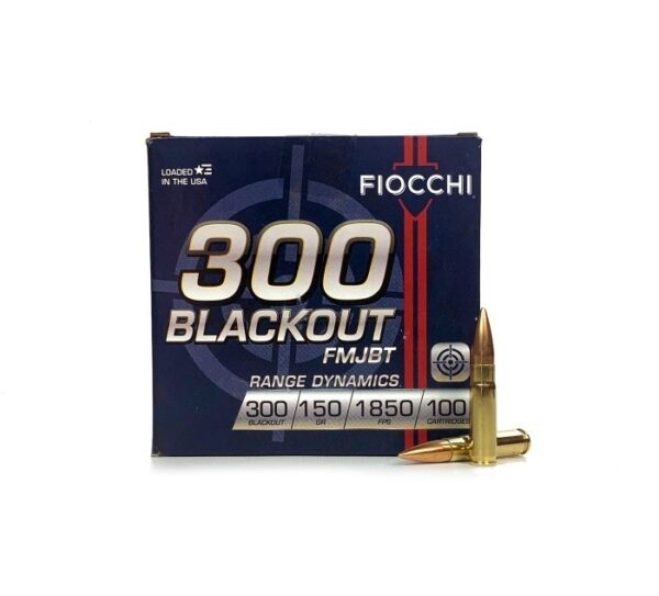 Fiocchi Range Dynamics .300 Blackout 150 Gr. Full Metal Jacket- Box of 100