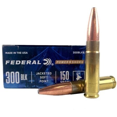 Federal Power-Shok .300 Blackout 150 Gr. Jacketed Soft Point- Box of 20