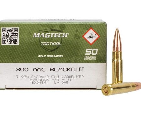 Magtech Tactical .300 AAC Blackout 123 Gr. Full Metal Jacket- Box of 50
