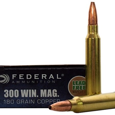 Federal Power-Shok .300 Winchester Magnum 180 Gr. Copper Hollow Point- Lead-Free- Box of 20