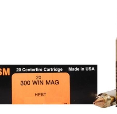 HSM Factory Blemish .300 Winchester Magnum 175 Gr. Sierra MatchKing HPBT Match- Box of 20