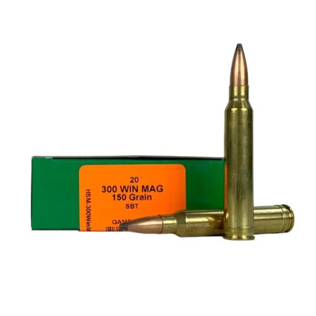 HSM .300 Winchester Magnum 150 Gr. Sierra GameKing Soft Point Boat Tail- Box of 20