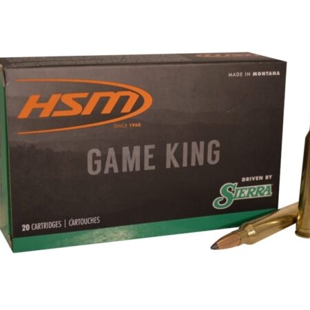 HSM Factory Blemish .300 Winchester Magnum 165 Gr. Sierra GameKing Soft Point Boat Tail- Box of 20