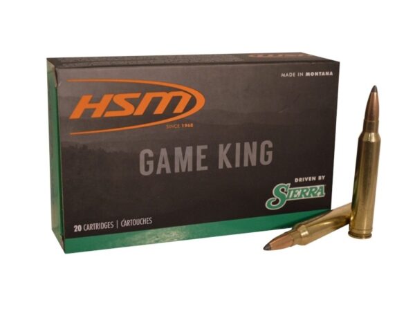HSM Factory Blemish .300 Winchester Magnum 165 Gr. Sierra GameKing Soft Point Boat Tail- Box of 20