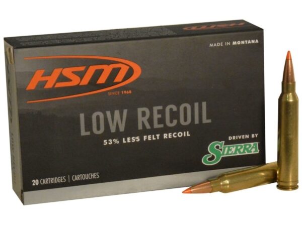 HSM Low Recoil Factory Blemish .300 Winchester Magnum 150 Gr. Sierra Tipped Spitzer Boat Tail- Box of 20